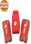 Lotto New Shinguard Socks - Kırmızı Futbol Tekmelik -