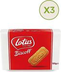 Lotus Biscoff Karamelize 125 Gr 3'Lü Paket Bisküvi