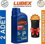 Lubex Rapidus 2T 1 Lt - 2 Zamanlı Motosiklet Yağı (2 Adet)