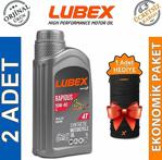 Lubex Rapidus S 10W/40 1 Lt - 4 Zamanlı Motosiklet Yağı (2 Adet)