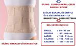 Lumbosacral Korse Çeli̇k Balenli̇ Bel Fitiği Korsesi̇