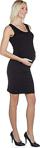 Luvmabelly Maternity 5007 Düz Siyah Büzgülü Hamile Elbisesi (Xl)