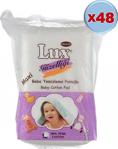 Lux 60\'lı 48 Paket Bebek Temizleme Pamuğu