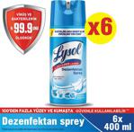 Lysol Temizliğin Esintisi 400 Ml 6\'Lı Sprey Yüzey Dezenfektanı