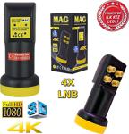 Mag Ledli Full Hd 4K 3D 4 Lü Lnb Altın Uçlu