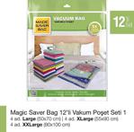 Magic Saver Bag 12\'li Vakumlu Poşet Seti 1