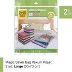 Magic Saver Bag 2'Li Large Vakumlu Poşet