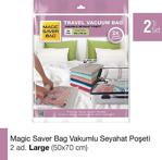Magic Saver Bag 2'Li Seyahat Poşeti Roll-Up Large