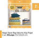 Magic Saver Bag 2\'li Xlarge Küp Vakumlu Poşet