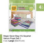 Magic Saver Bag 4'Lü Vakumlu Poşet Set-1