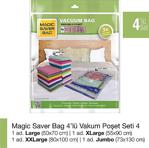Magic Saver Bag 4\'lü Vakumlu Poşet Set-4
