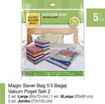 Magic Saver Bag 5'Li Vakumlu Poşet Set-2