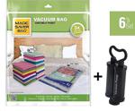 Magic Saver Bag 6\'lı Set Xxlarge Vakumlu Poşet Pompa Hediyeli