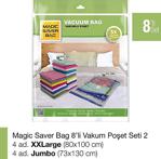 Magic Saver Bag 8\'li Vakumlu Poşet Seti 2