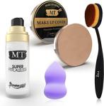 Makeuptime Makyaj Bazı+Kapatıcı+Kaşık Fırça+Sünger