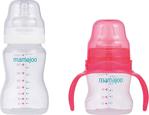 Mamajoo Kulplu Eğitici Bardak 150 ml + Silver 250 ml Biberon