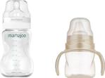 Mamajoo Kulplu Eğitici Bardak 160Ml & Silver Biberon 250Ml / Pearl