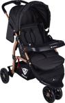 Mamma Panther Gold Jogger 3 Tekerlekli Deluxe Bebek Arabası - Siyah