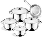 Manheim Cookware 9 Parça Çelik Çeyiz Seti