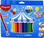 Maped Color Peps Maxi Jumbo Kuru Boya 24 Renk (834013)