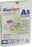 Mapi A-5 Laminasyon Filmi 125 Micron Parlak 100 Lü 1021205 (1 Paket 100 Adet)