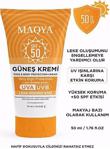 Maqya Cosmetics Leke Karşıtı Spf 50+ Tüm Ciltler Için Yüksek Korumalı Güneş Kremi 50 Ml