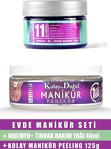 Mara Evde Manikür Seti Kolay Manikür Peeling 125 Gr + Nailmed Tırnak Yağı 40 Ml