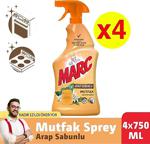 Marc Arap Sabunlu Mutfak Temizleyici Sprey 4X750 Ml