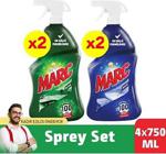 Marc Banyo Mutfak Temizleyici Yağ Çözücü Ve Kireç Sökücü Sprey Set 4X750 Ml