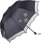 Marlux Siyah Kar Tanesi Taş Işlemeli Kadın Şemsiye M21Mar382Snr001