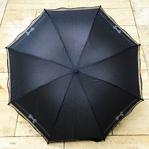 Marlux Taşlı Fiyonk Baskılı Siyah Şemsiye