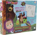 Maşa Koca Ayı Boyamalı Puzzle