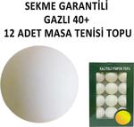 Masa Tenisi Topu 40+ Pinpon Topu 3 Yıldız 12 Adet