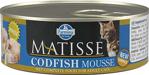 Matisse Codfish Mousse 85 gr Morina Balıklı Yetişkin Kedi Konservesi