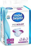 Mavi Beyaz Classic Büyük Boy (L) 30'Lu 4'Lü Paket Emici Külot