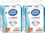 Mavi Beyaz Classic Ekstra Büyük Boy (Xl) 30'Lu 2 Paket Emici Külot