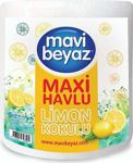 Mavi Beyaz Limonlu Dev Havlu