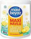 Mavi Beyaz Maxi Kağıt Havlu Dev Rulo Limon Kokulu