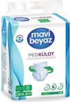 Mavi Beyaz Orta Boy Medium 120 Adet Ped Külot Hasta Bezi