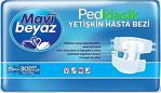 Mavi Beyaz Ped Klasik Yetişkin Hasta Bezi (Bel Bantlı) Orta Boy-Medium 30 Kullanım