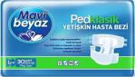 Mavi Beyaz Ped Klasik Yetişkin Hasta Bezi (Large ) Büyük Boy 30'Lu