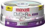 Maxell Dvd+R 8.5Gb Dl 240Min 8X 25Li Printable