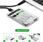 Maxgo 2.5 Usb 3.0 Harici Ssd Harddisk Hdd Kutusu Sata 4 Tb Şeffaf Disk