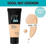 Maybelline Fit Me Matte + Poreless 115 Ivory Fondöten