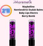 Maybelline New York Baby Lips Electro Nemlendirici Dudak Balmı Berry Bomb 2'Li