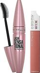 Maybelline New York Lash Sensational Ekstra Siyah Maskara Ve Superstay Likit Mat Ruj 65 Seductress Makyaj Seti