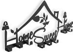 M&c Concept Sweet House Metal Duvar Anahtarlık - Siyah