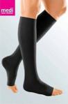 Medi Mediven Medi Duomed Diz Altı Varis Çorabı / Ccl2 Orta Basınç / Siyah Rengi / Burnu Açık