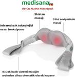 Medisana 48333 Hassas Dokunuşlu Jel Başlıklı Ovmalı Isıtmalı Yıkanabilir Shiatsu Boyun Sırt Omuz Masaj Aleti