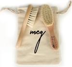 Meg Dry Brush Doğal Bebek Tarağı 0 Keçi Kılı